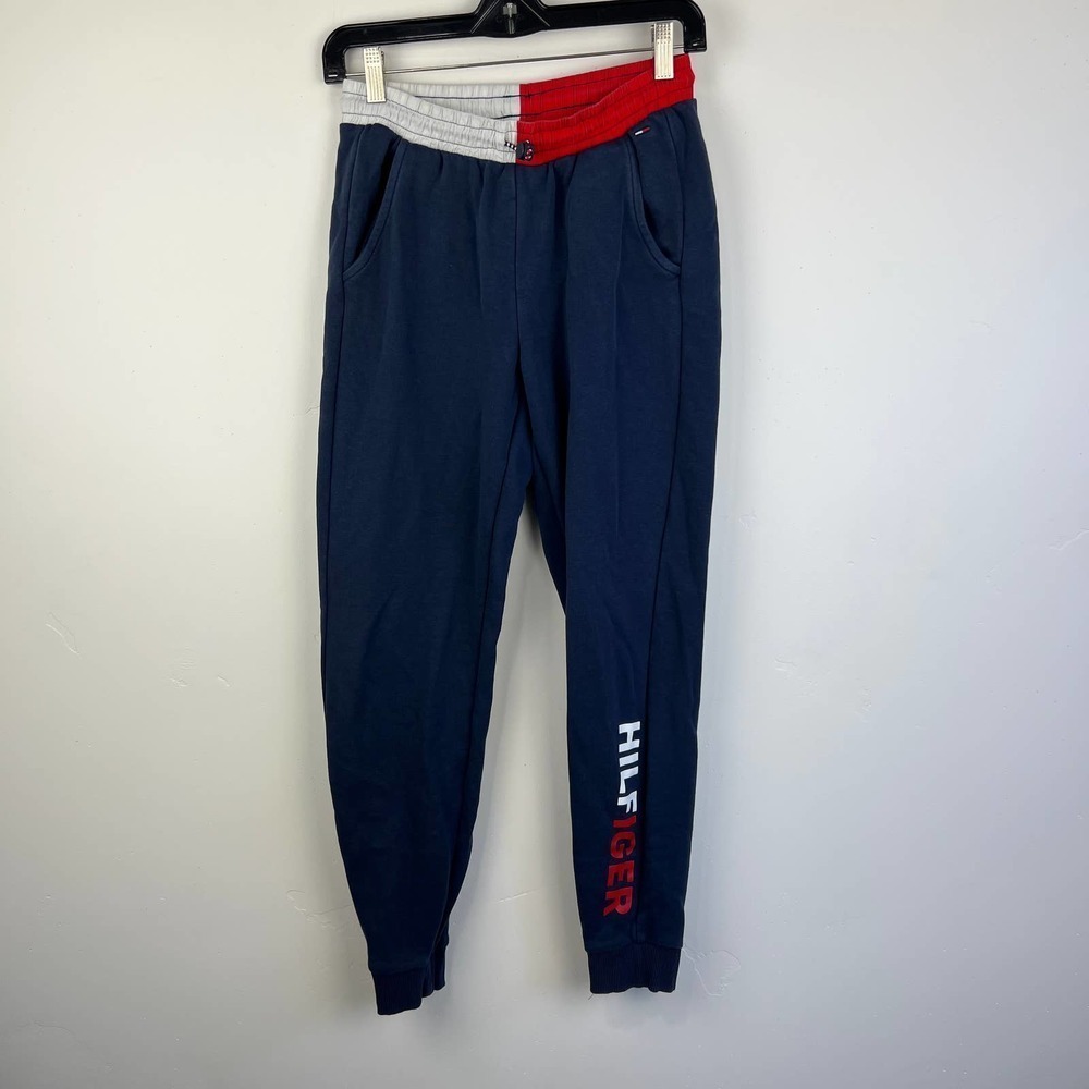 Tommy Hilfiger Navy Logo Drawstring Joggers Womens Size: XS